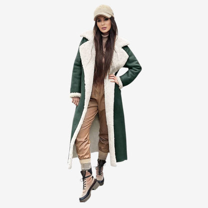 Manteau Parka Femme Hivernal avec Capuchon et Poches