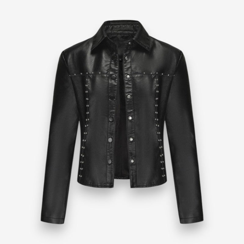 Veste Femelle Élégante à Manches Longues Col Reversible - PanierRoyale