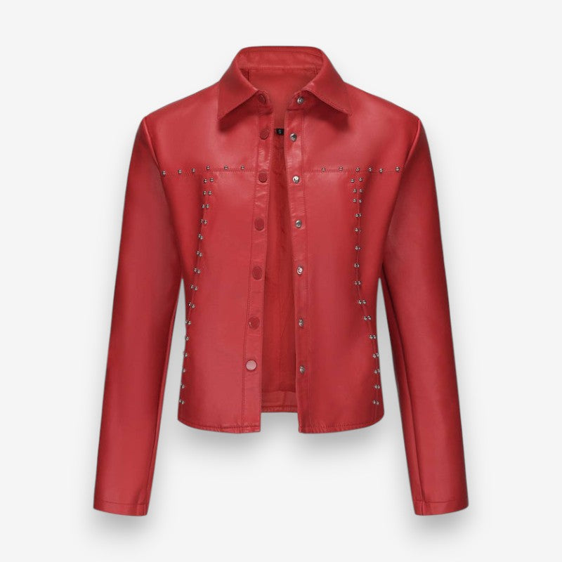 Veste Femelle Élégante à Manches Longues Col Reversible