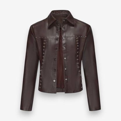 Veste Femelle Élégante à Manches Longues Col Reversible