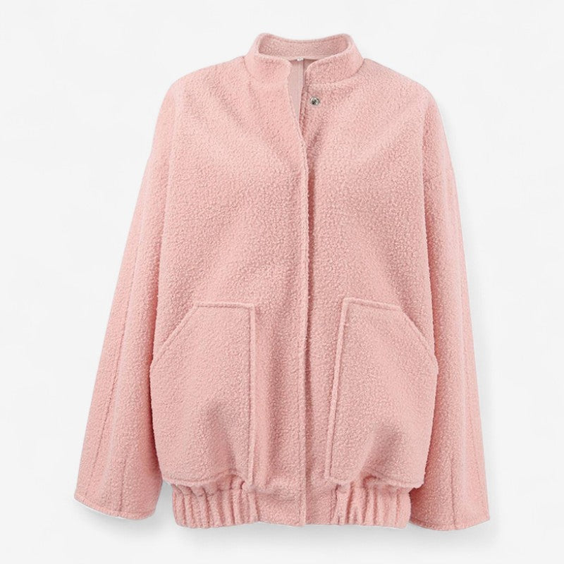 Manteau Court Hiver Chic avec Poches - PanierRoyale