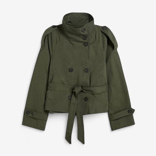 Veste Trench Classique à Manches Longues et Imperméable