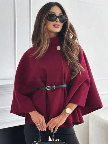 Poncho Femme Courte à Manches Longues Élégant - PanierRoyale