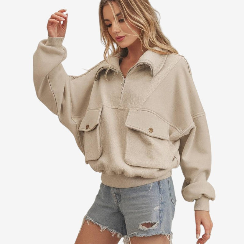 Sweat à manches longues doux et chaud pour homme