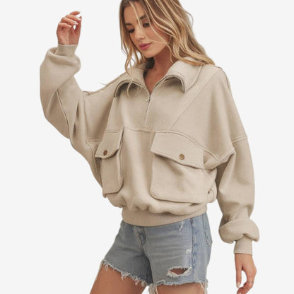 Sweat à manches longues doux et chaud pour homme