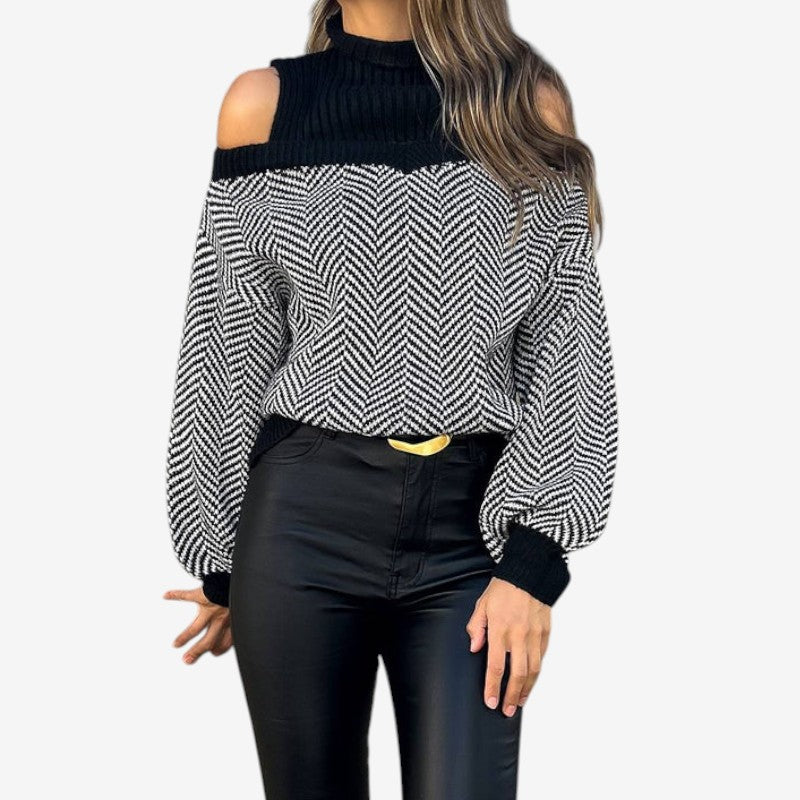 Pull Femme Col Rond Manches Longues Chaud - PanierRoyale
