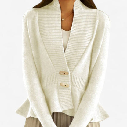 Cardigan Femme Col V Manches Longues Décontracté