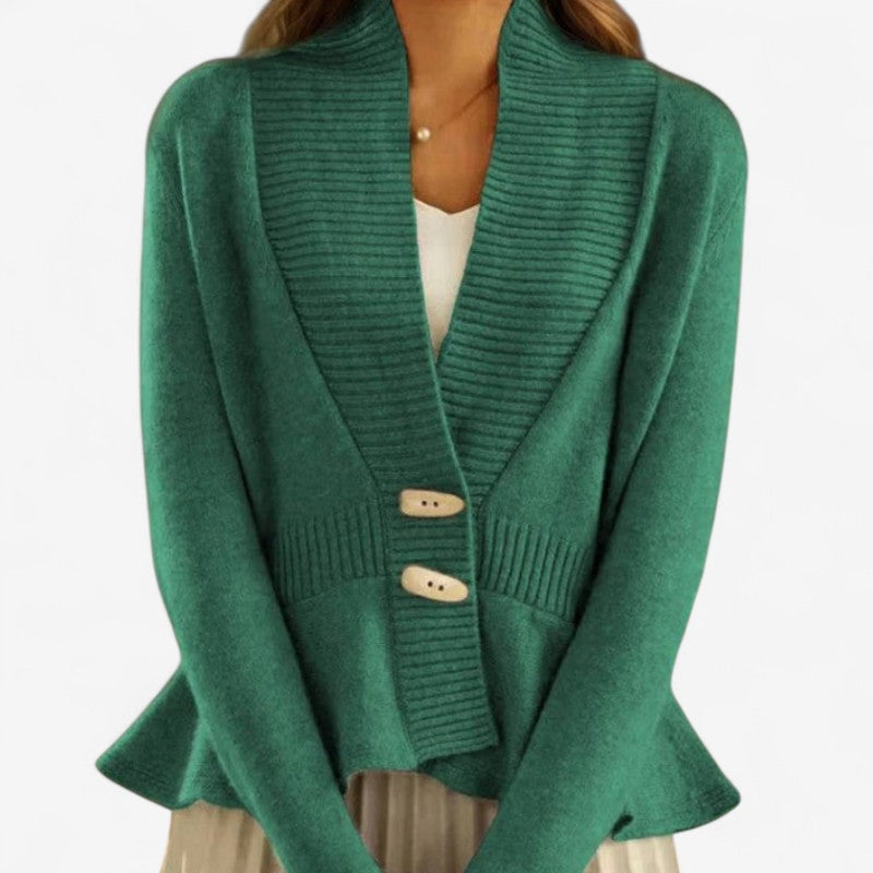 Cardigan Femme Col V Manches Longues Décontracté