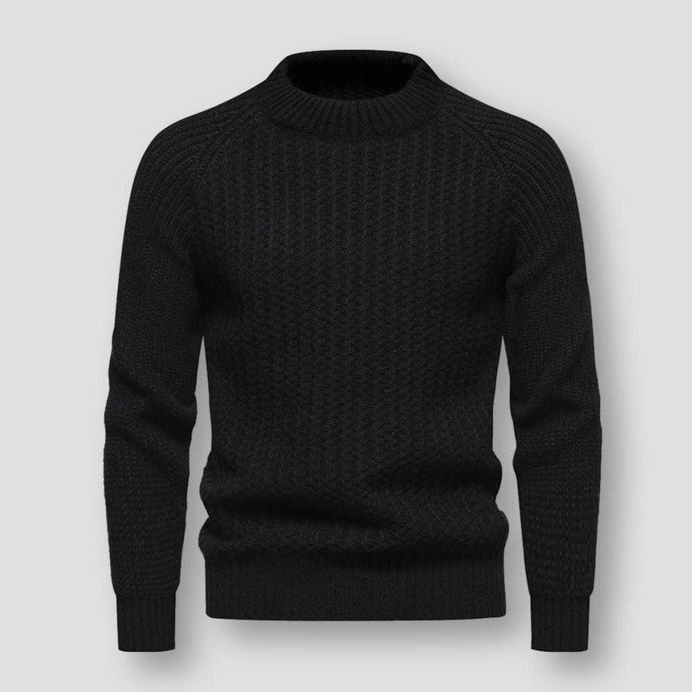 Pull Homme Tricot Waffle Chaud et Doux