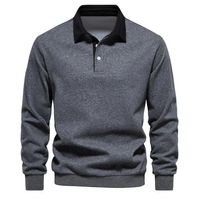 Pull Homme Col Montant Manches Longues Chaud