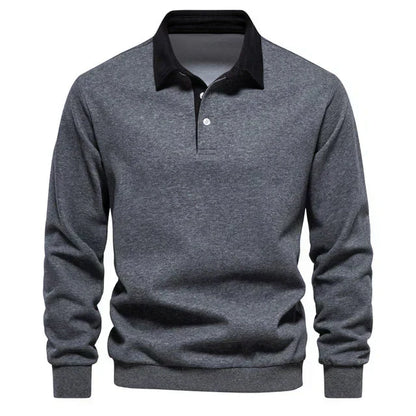 Pull Homme Col Montant Manches Longues Chaud