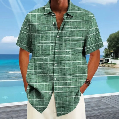 Chemise Homme Manches Courtes Carreaux Décontractée - BerlinGlamour