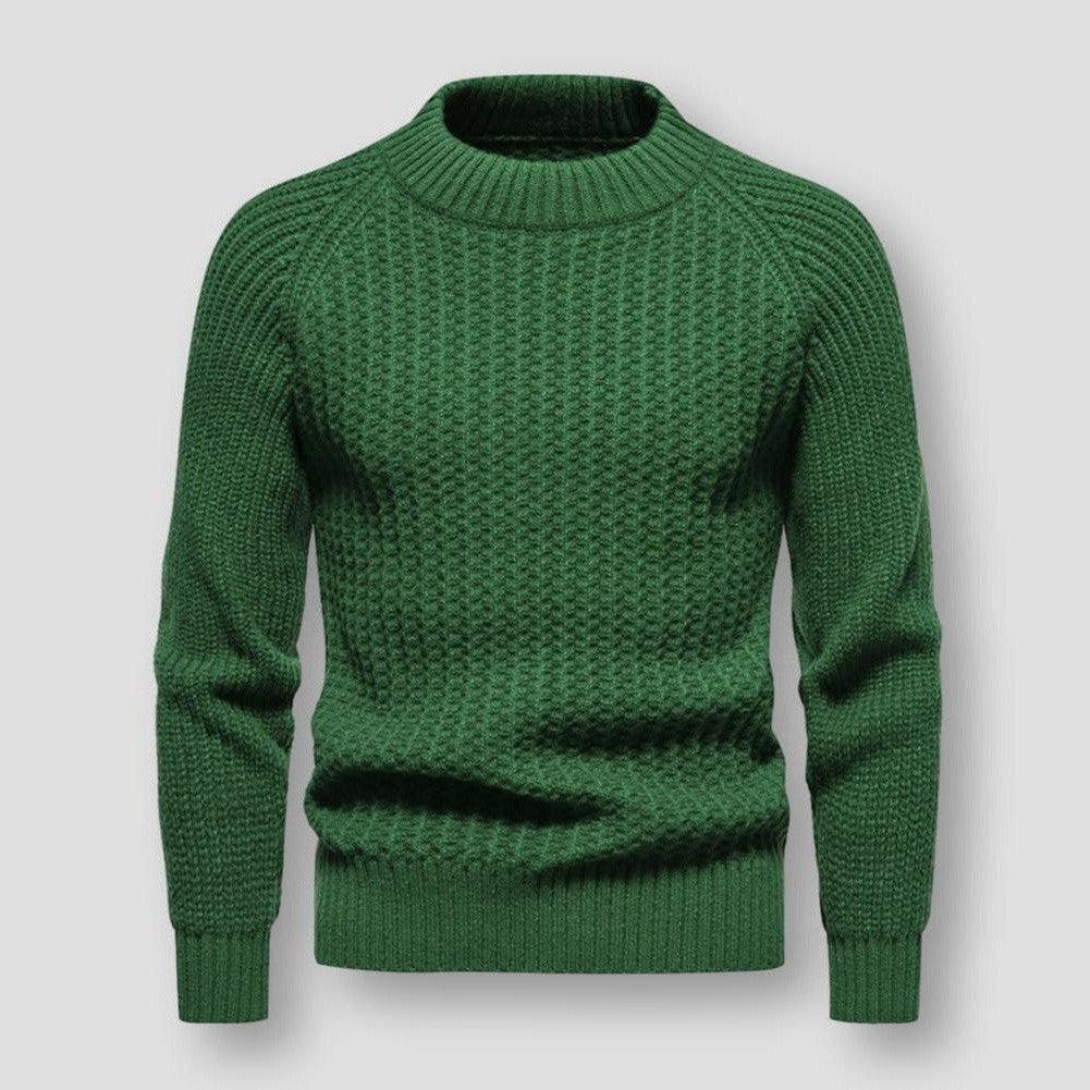 Pull Homme Tricot Waffle Chaud et Doux