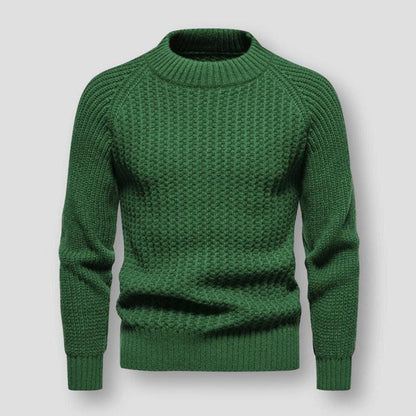 Pull Homme Tricot Waffle Chaud et Doux