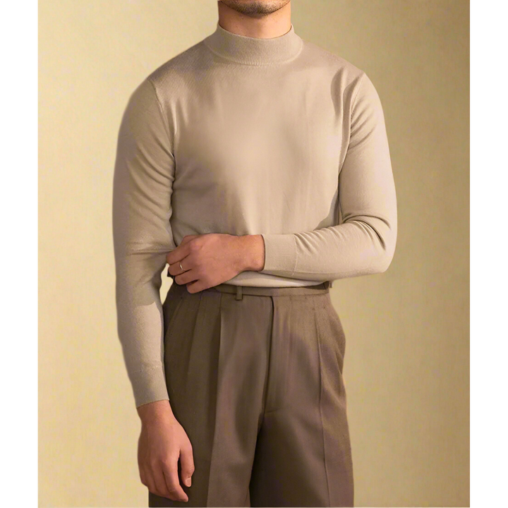 Pull Col Roulé en Laine Classique et Élégant - vue 4