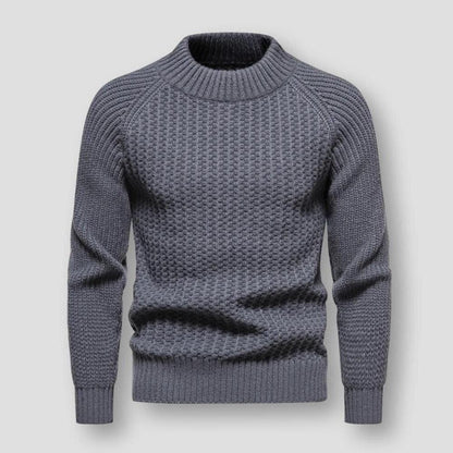 Pull Homme Tricot Waffle Chaud et Doux