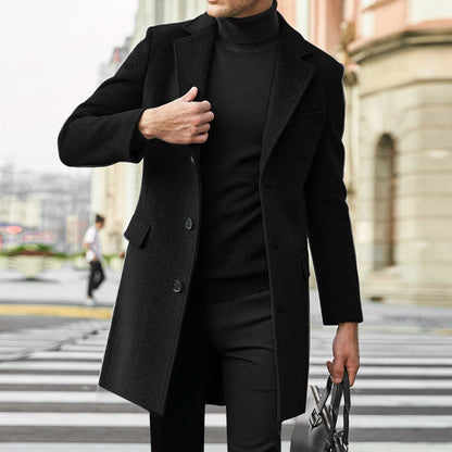 Caban Homme Laine Douce et Chaude