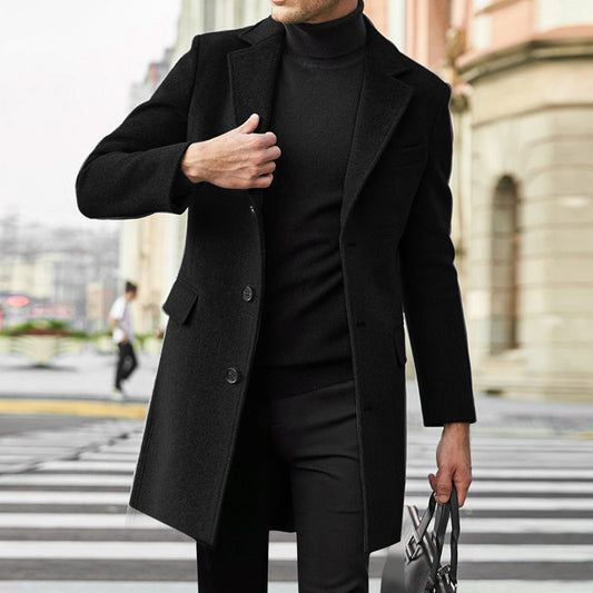 Caban Homme Laine Douce et Chaude