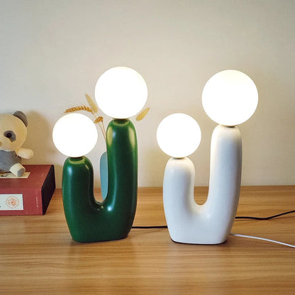 Cactea™ – Lampe De Table Cactus En Résine, Design Naturel Et Moderne