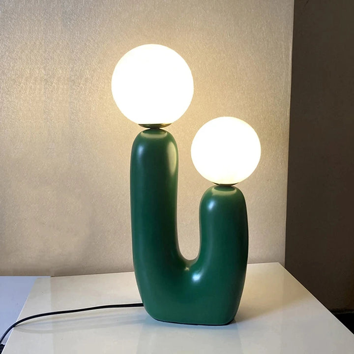 Cactea™ – Lampe De Table Cactus En Résine, Design Naturel Et Moderne