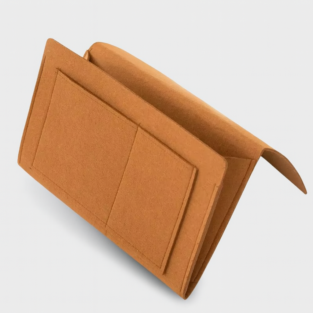 Organisateur de Chevet Doux avec Poches de Rangement Intégrées