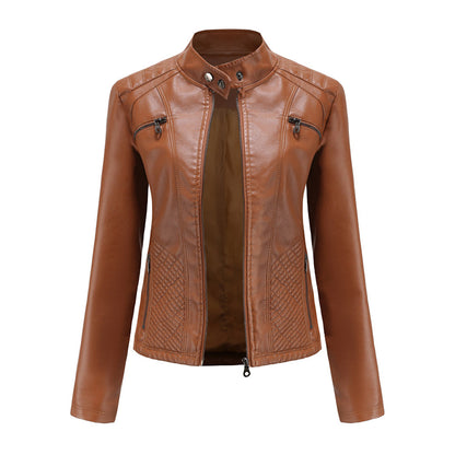Veste En Cuir Tendance Pour Femme | Fermeture Éclair