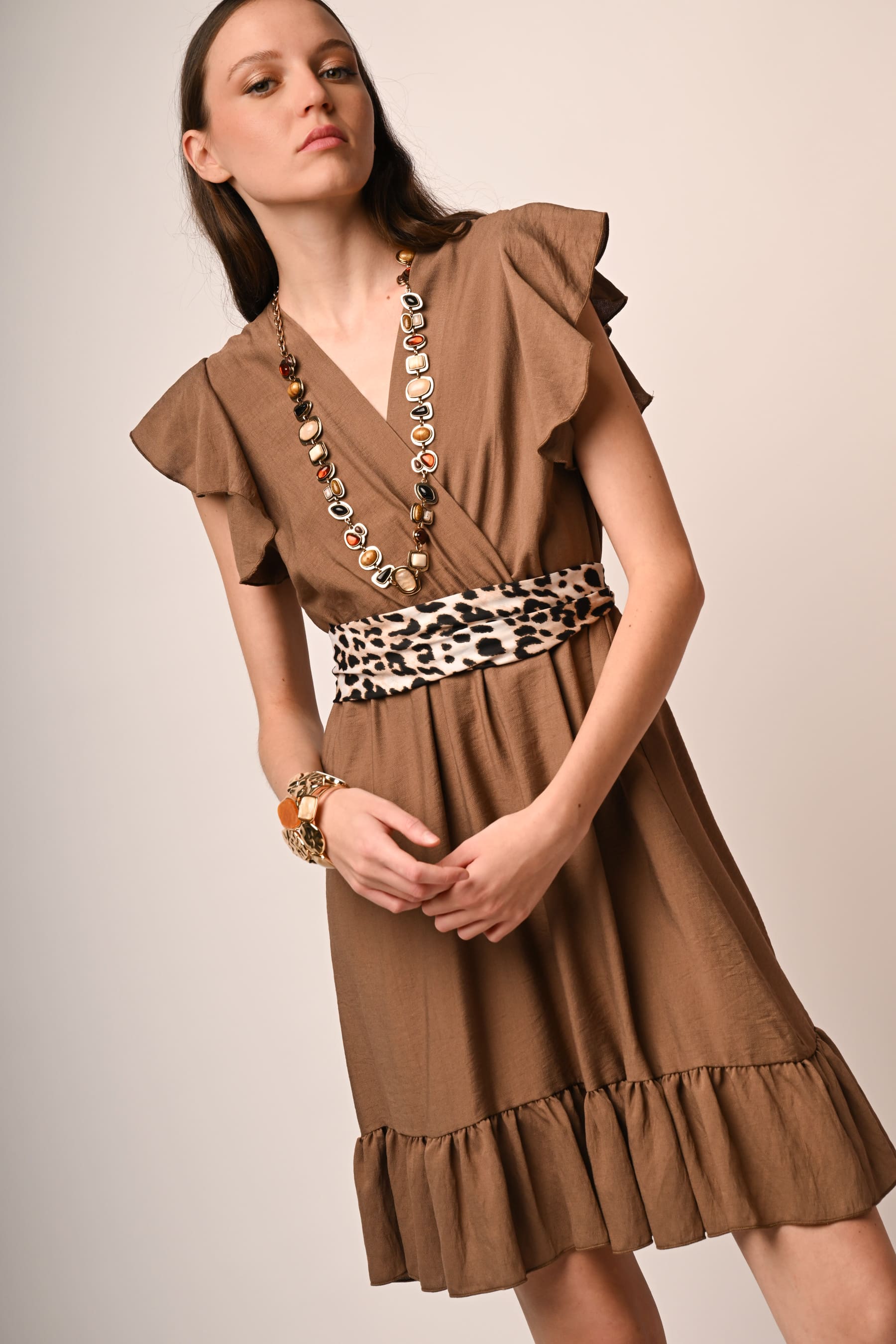 Robe du Soir Élégante avec Volants pour Femmes - PanierRoyale