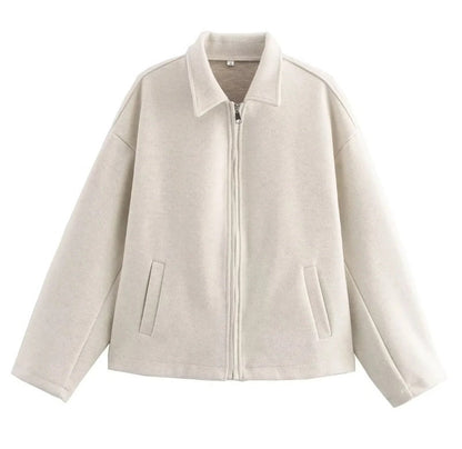 Veste Femme Élégante en Laine Mélange Hiver
