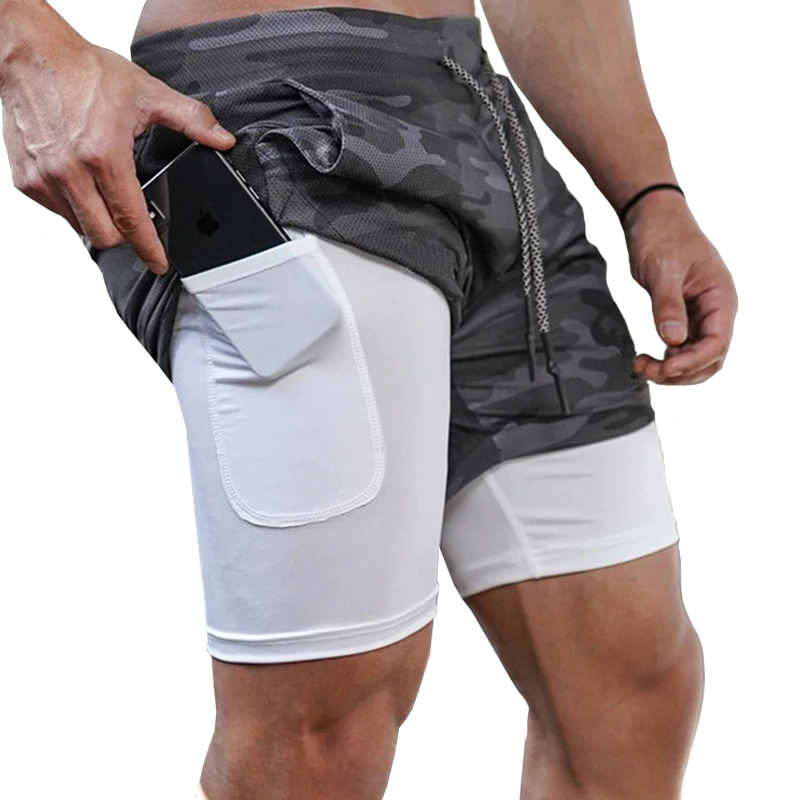Shorts homme multidirectionnel sportif