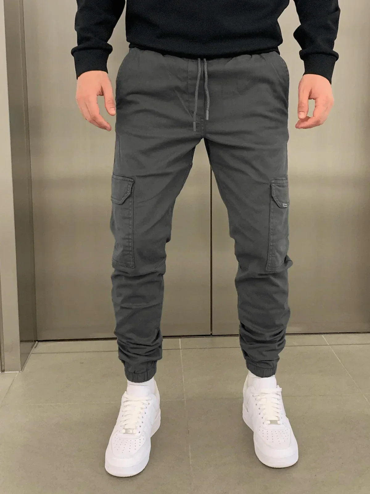 Pantalon Jogger Homme Sport Chic avec Poches Pratiques