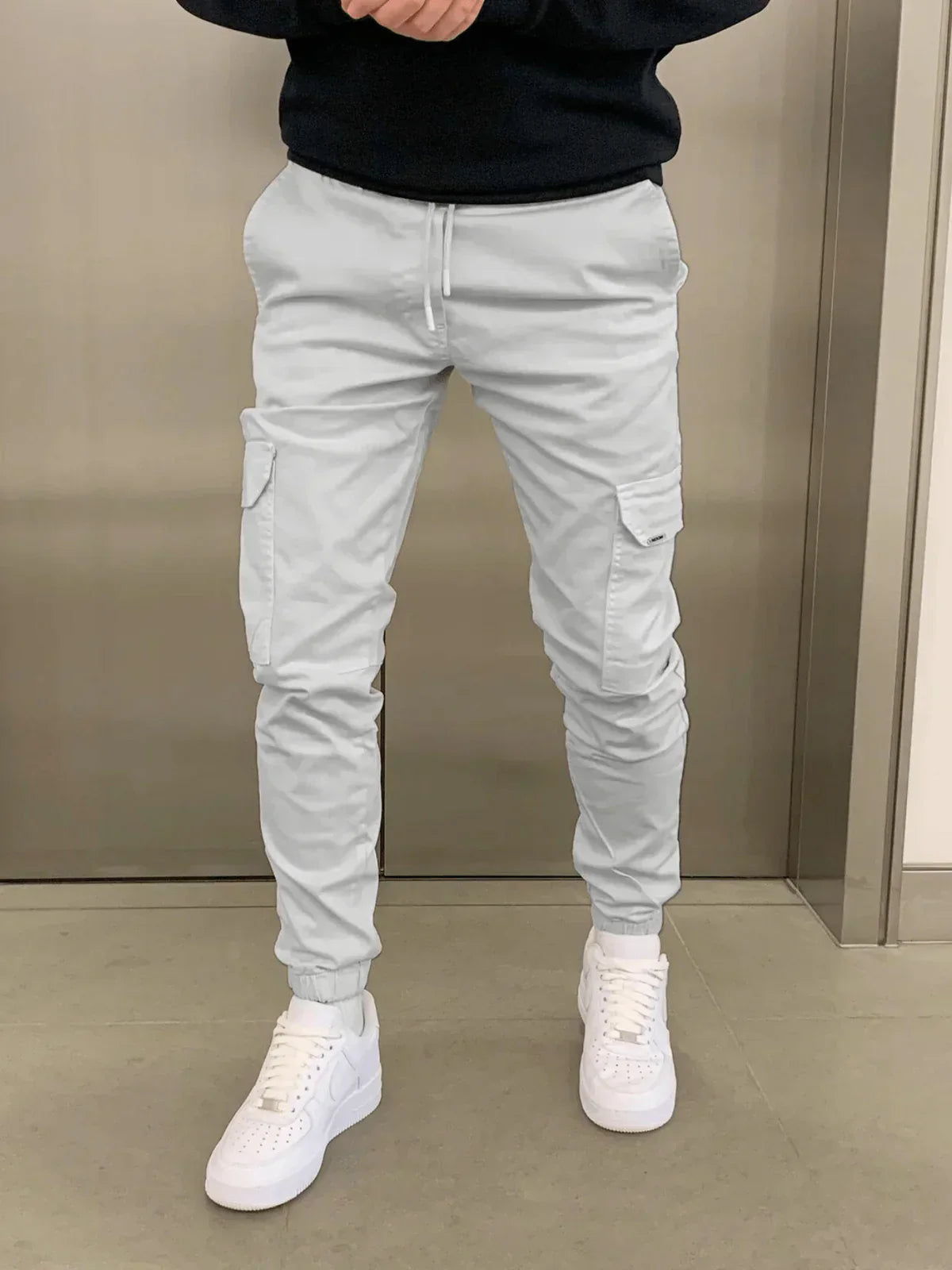 Pantalon Jogger Homme Sport Chic avec Poches Pratiques