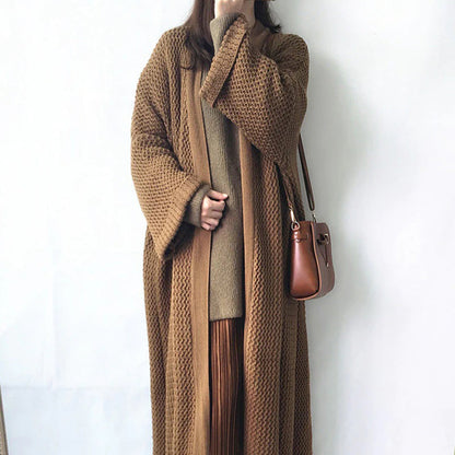 Cardigan Femme Tricot Long Dégagé