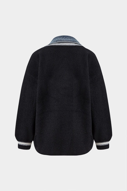 Cardigan Denim Mixte Élégant et Polyvalent