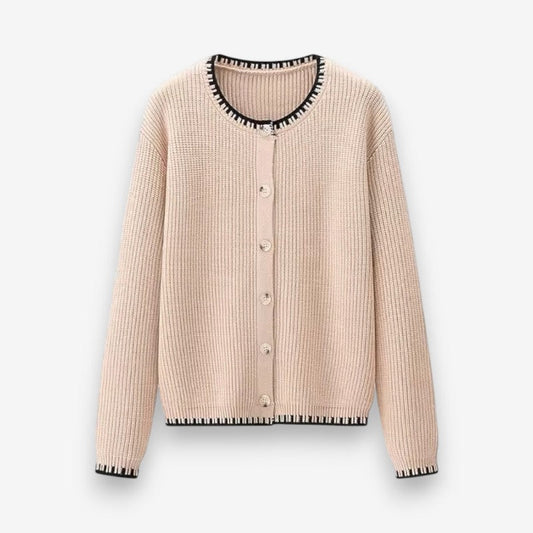 Cardigan Femme Manches Longues Boutons en Façonneur - PanierRoyale