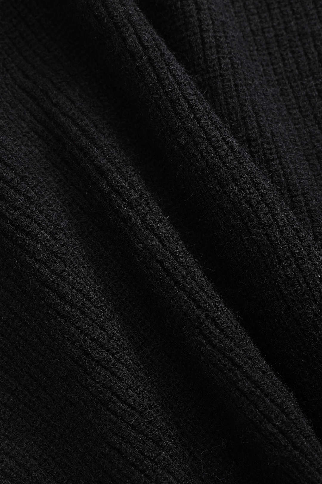 Cardigan Femme Noir en Maille avec Patches Jean