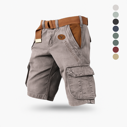 Pantalon Bermuda Élastique Homme Noir Stretch
