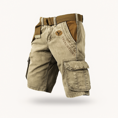 Pantalon Bermuda Élastique Homme Noir Stretch