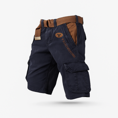 Pantalon Bermuda Élastique Homme Noir Stretch