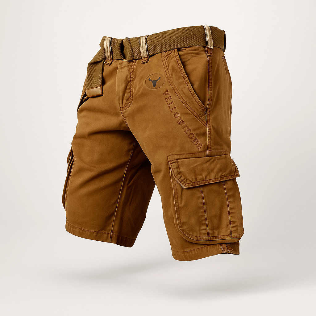 Pantalon Bermuda Élastique Homme Noir Stretch