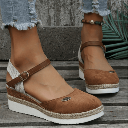 Sandales Talon Femmes Élégantes à Fermeture Réglable - PanierRoyale