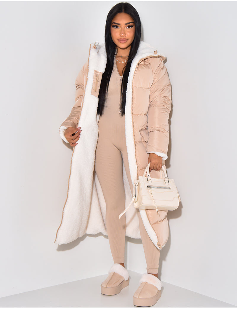 Veste Femme Polaire Réversible avec Fermeture Éclair