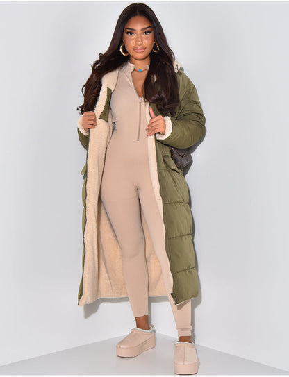 Veste Femme Polaire Réversible avec Fermeture Éclair