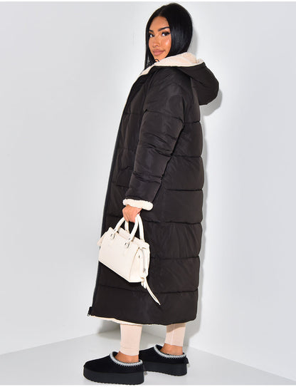 Veste Reversble Élégante Femme Longue pour Toute la Journée