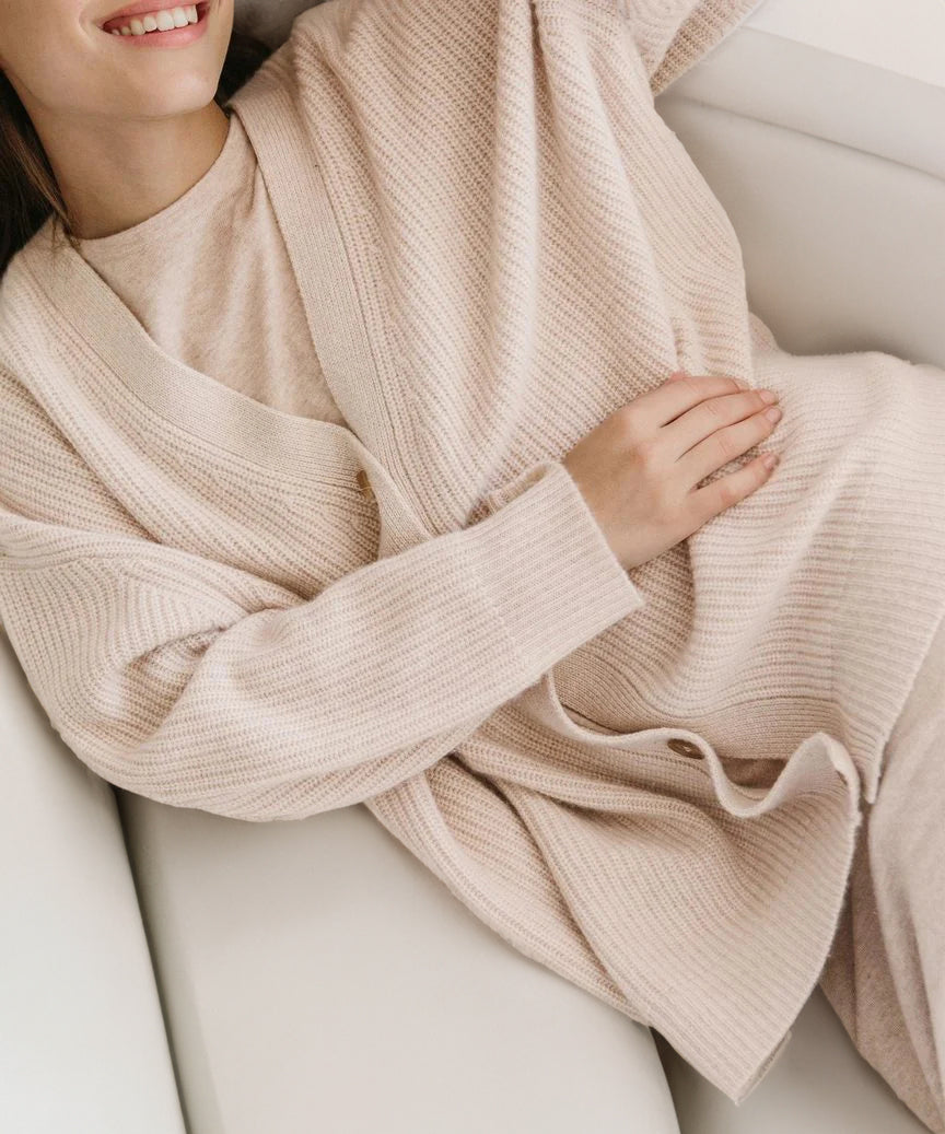 Cardigan D'hiver À Manches Longues Pour Femme | Coupe Oversize
