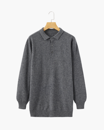 Pull Cashmere Homme Col Polo Élégant