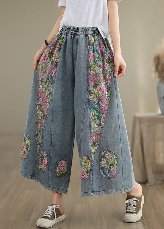 Jean décontracté court bleu été léger avec poches - EasyApparels