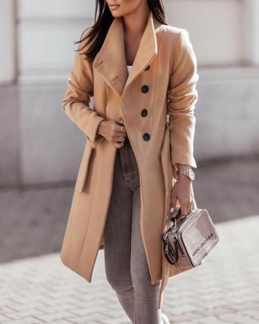 Manteau long femme hiver avec capuche élégant - BerlinGlamour