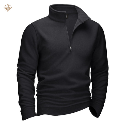 Pull Polaire Noir Homme Décontracté - PanierRoyale