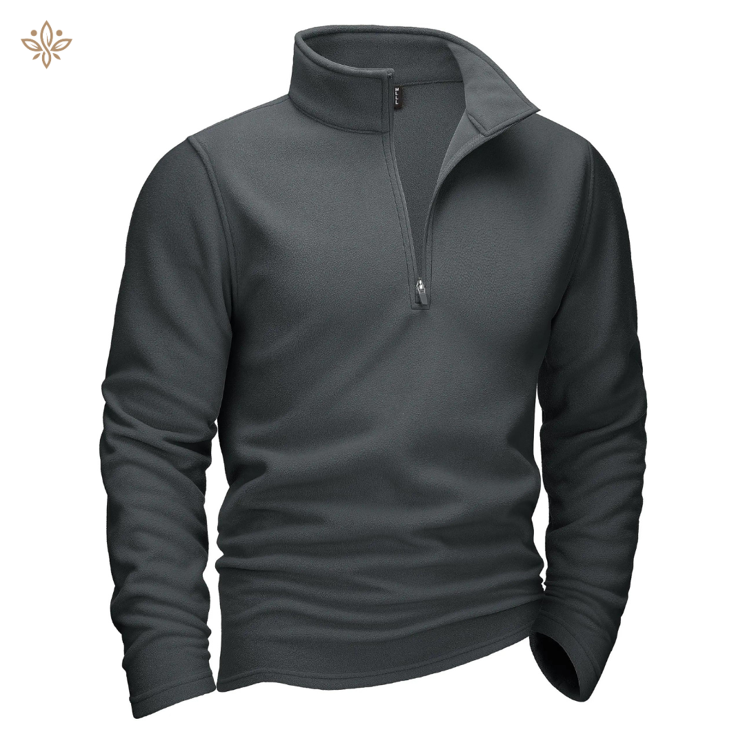 Pull Polaire Noir Homme Décontracté
