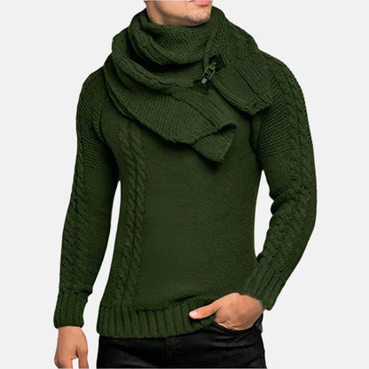 Pull Homme Col Roulé Câble Chaud et Élégant - PanierRoyale